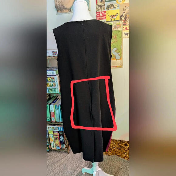 👗 ASOS Curve Senator Little Black (and Red) Dress, Size 20 - Picture 4 of 8
